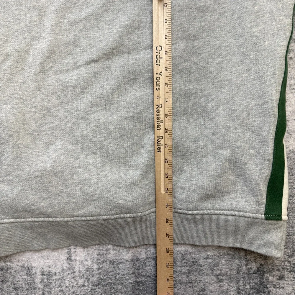 VTG Polo Ralph Lauren Sweatshirt Men 2XL Gray Side Stripes 1/4 Zip Track Sweater - Picture 11 of 12
